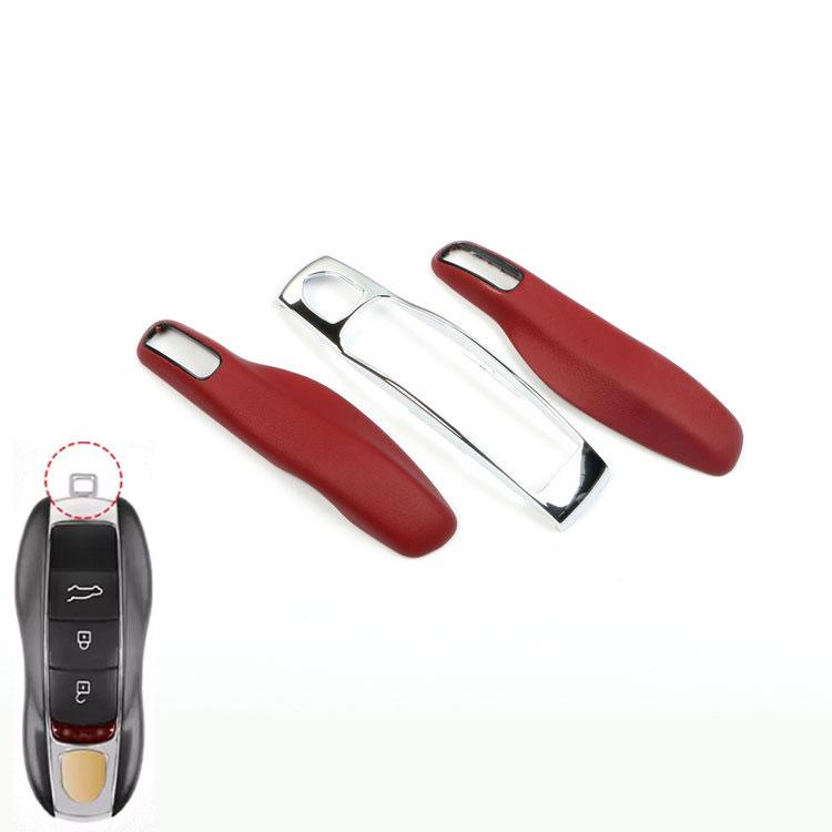 Leather Fob Remote Keys Case Key Cover Replace For Porsche 911 Macan Boxster Cayenne Panamera Taycan Cayman 971 9Ya Key Shell