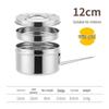 Uto Stainless Steel Round Double-Layer Lunch Box