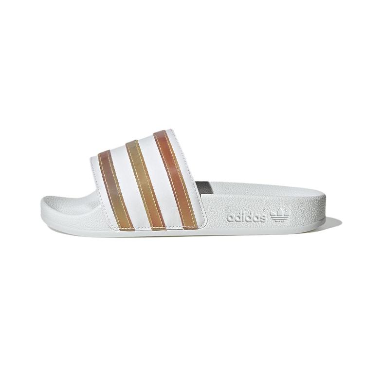 (GS) adidas Originals Adilette Slides  Cloud White Multicolor  Men s HQ8547 EU 35.5