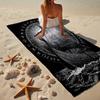 Viking Ship At Sea Beach Towel, Super Soft Microfiber, Gift for Her/Him, Birthday, for Pool, Beach, Travel, Home Decor Fan Gifts