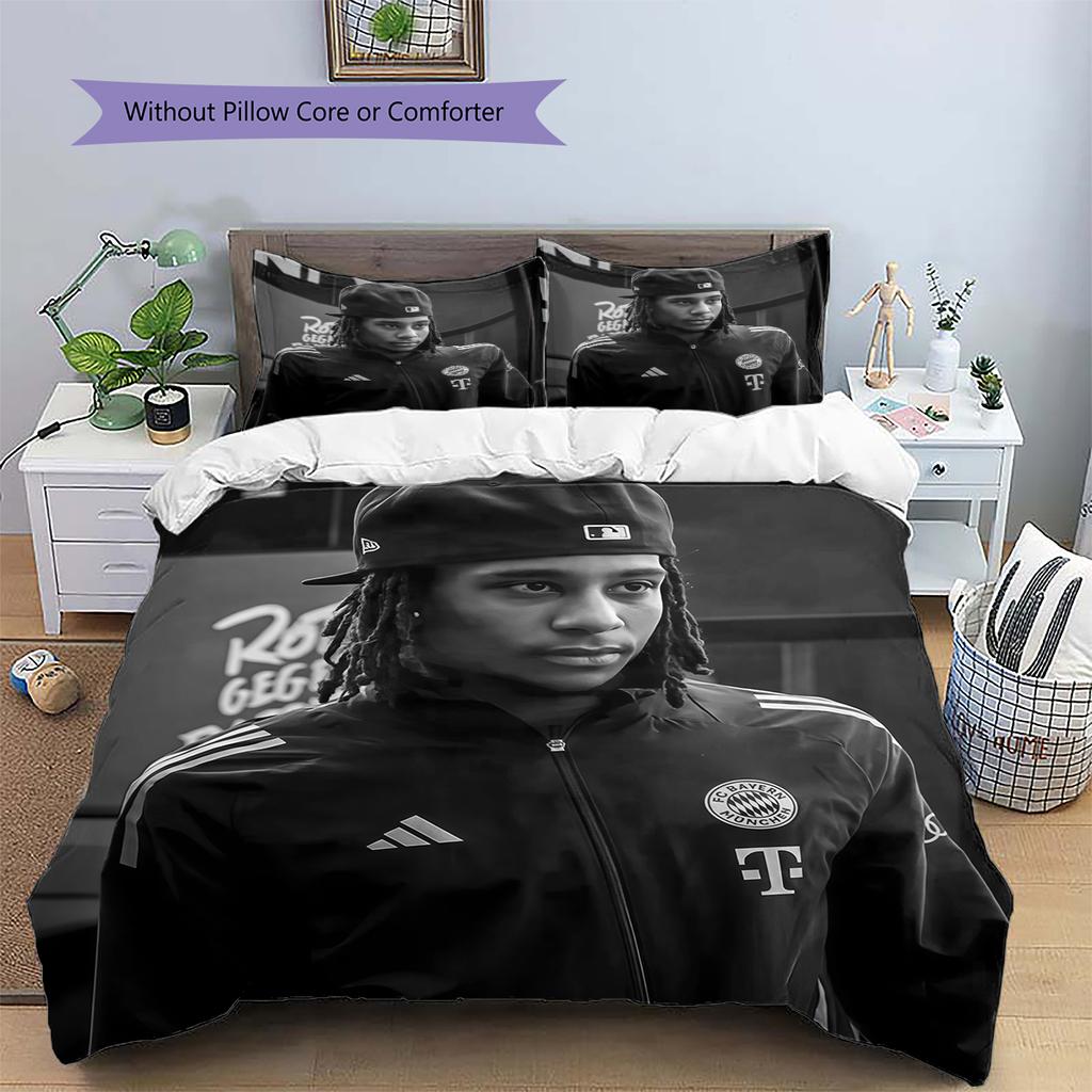 Biancheria da letto con motivo Michael Olise Decorazione per la casa Regalo di compleanno (1 * copripiumino + 2 * federa, senza nucleo)