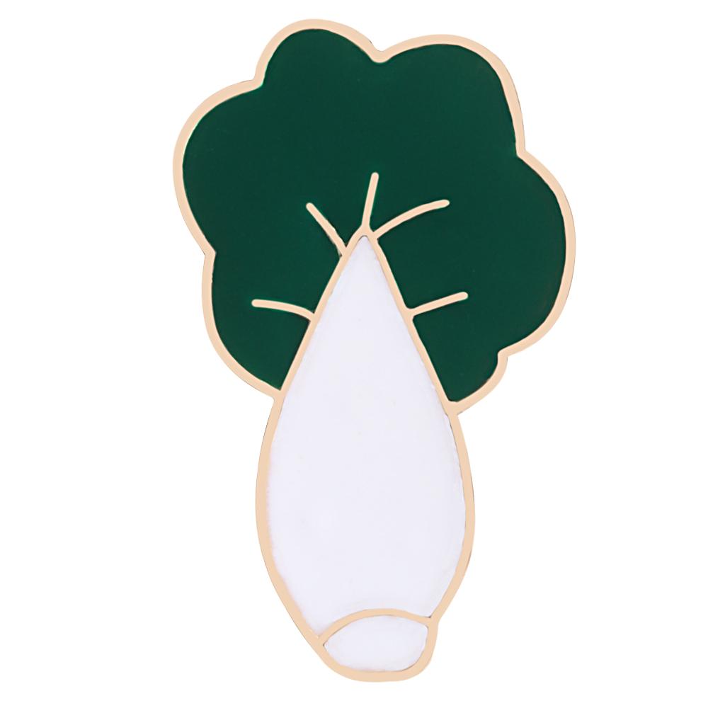 

Cute Vegetable Enamel Pins Carrot Cabbage Brooches Cartoon Creative Metal Button Backpack Jean Shirt Badges Jewelry For Children