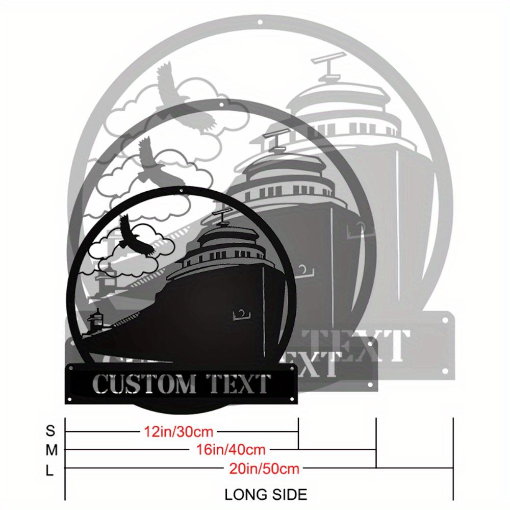 Custom Metal Wall Art Lake Freighter Home Decor Modern Maritime