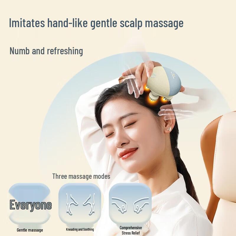 HEZHENG HEAD-7 Cat Paw Electric Head Massager CN Plug (adapter Included)