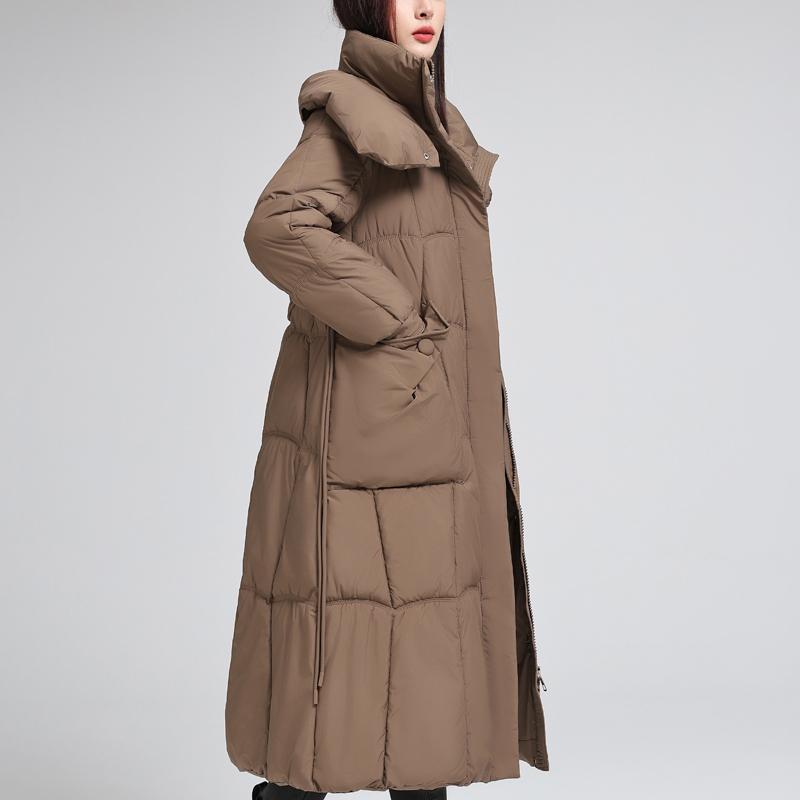 Fashion Woman Winter Coats With Belt Thick Warm Casual Winter Jacket Women's Long Parkas