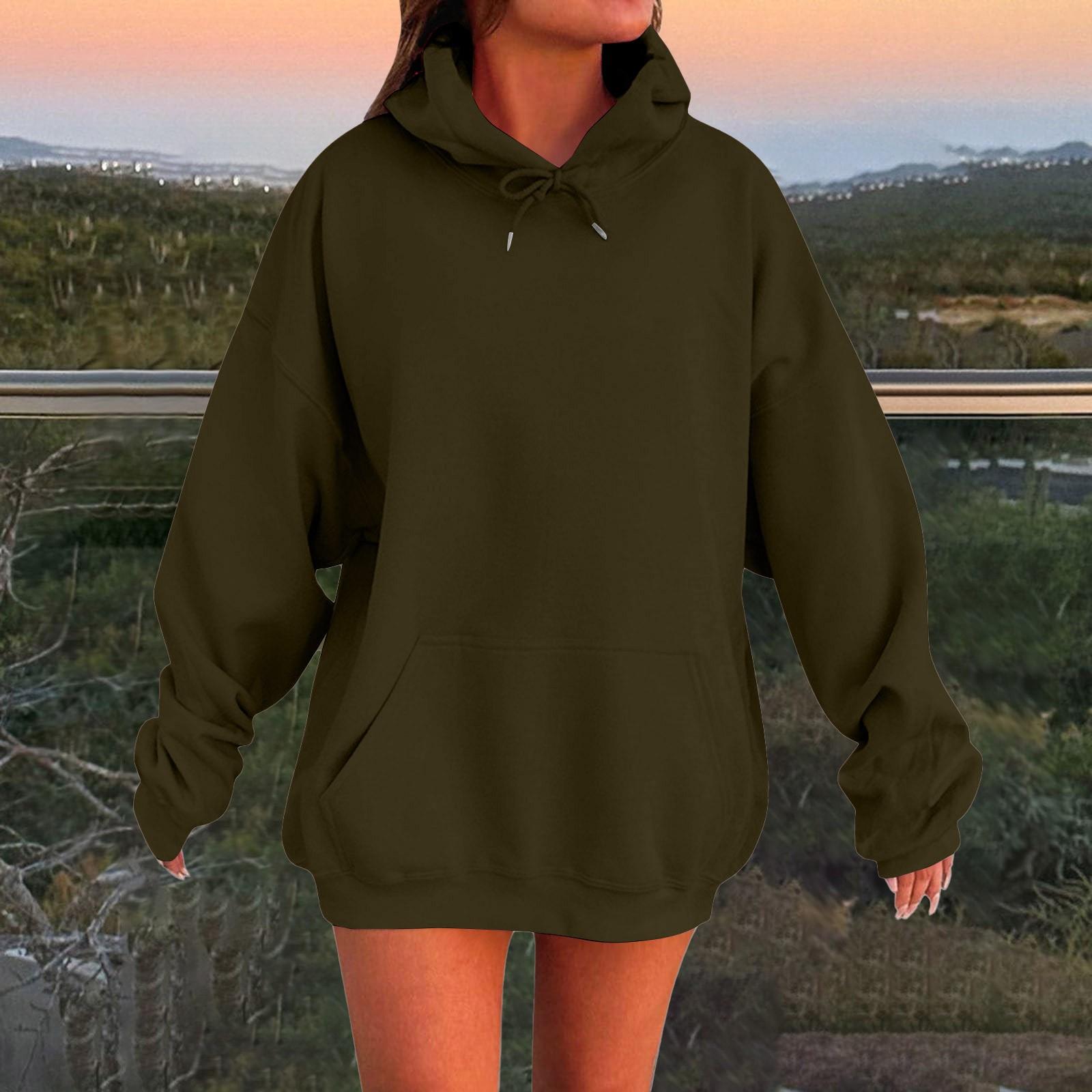 Женская толстовка с длинными рукавами, свободная, с заниженными плечами, с капюшоном, из плюша M