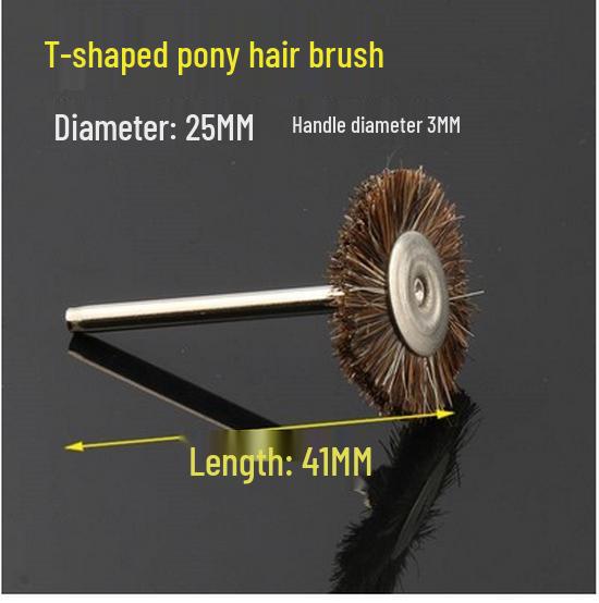 3mm T-Handle Electric Steel Wire Brush for Rust Removal - Copper & Nylon Brush Wheel for Metal Cleaning
