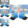 Dog Man Bestickte Baumwoll-Baseballkappe mit Sonnenschutz für Outdoor-Fans
