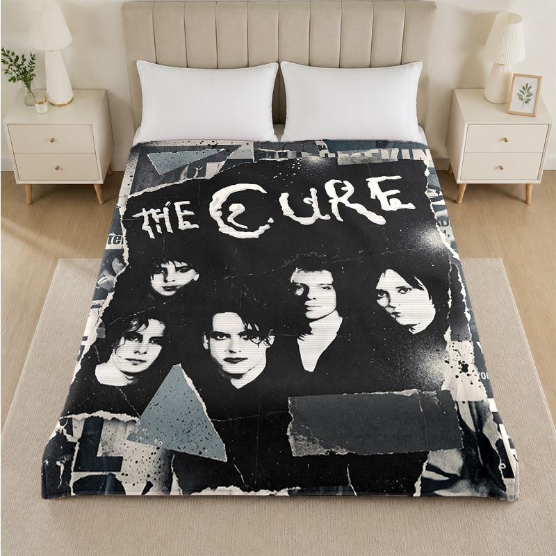 The Cure Print Flaneldecke Gemütliche Leichte Plüschdecke für Bett Sofa Haushalt