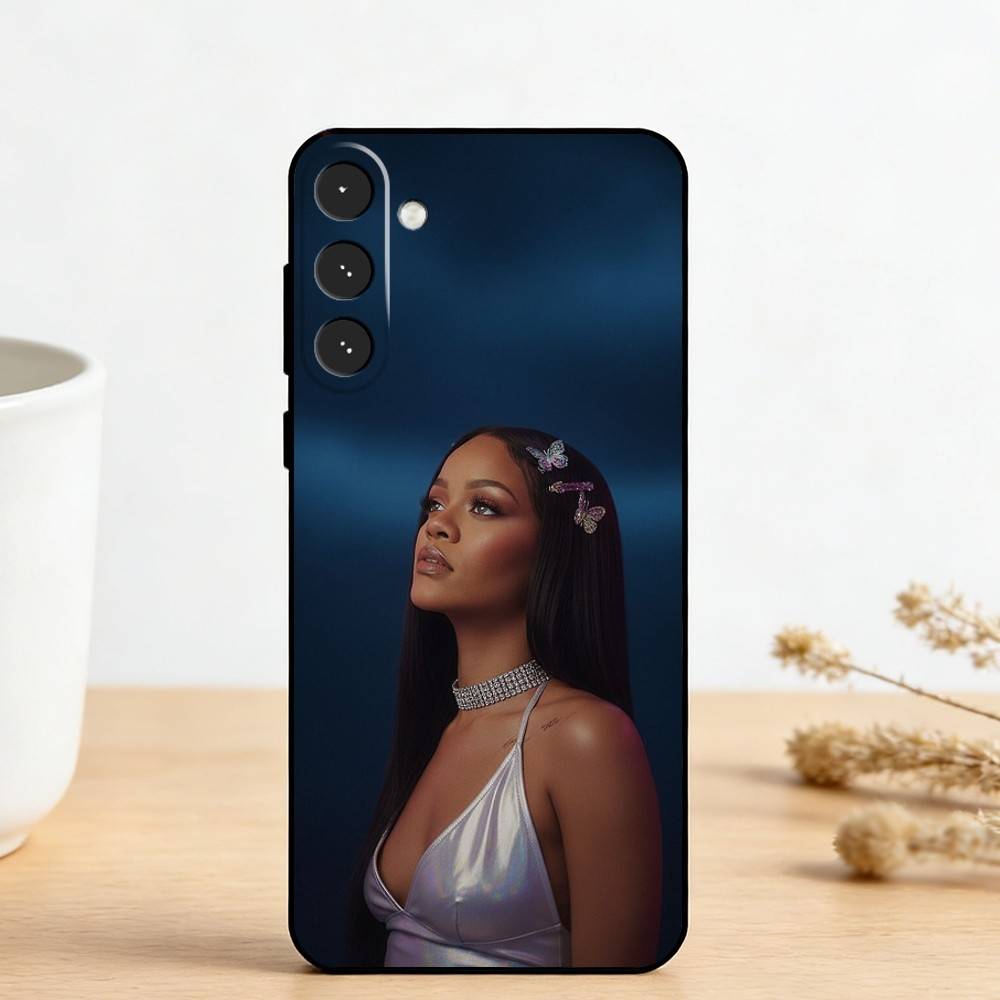 Hot singer R-Rihannas Phone Case For Samsung Galaxy A73,A72,A71,A70,A53,A52,A51,Others Soft Black Cover