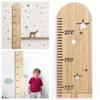 Nordic Wooden Kids Height Growth Chart Ruler Baby Children Height Gauge Room Decoration Wall Meter Measurement Stickers
