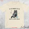 Es Ist Was Und Nicht Großes T-Shirt Y2k Waschbär Sarkastisch Lustiges Geschenk Seltsam Schwere Baumwolle Vintage Mode Gedehnt Weich