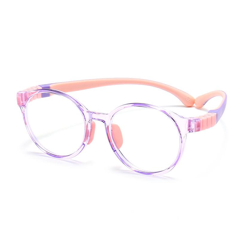 Kids Antiblue Light Glasses With Frame And Clear Uv Protection For Home Use