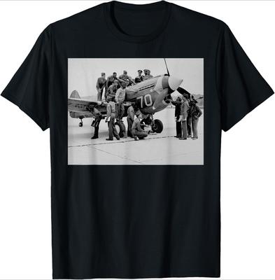 Retro Airmen History World War 2 Tuskegee Pilots Design100 Cotton Summer Casual Oneck Short Sleeve Printed Mens Tshirt