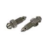 F FIERCE CYCLE Bleeder Screws, Banjo Shop Repair Screws with Caps for Motorcycle Brake Cylinders 1mm 4pcs M6