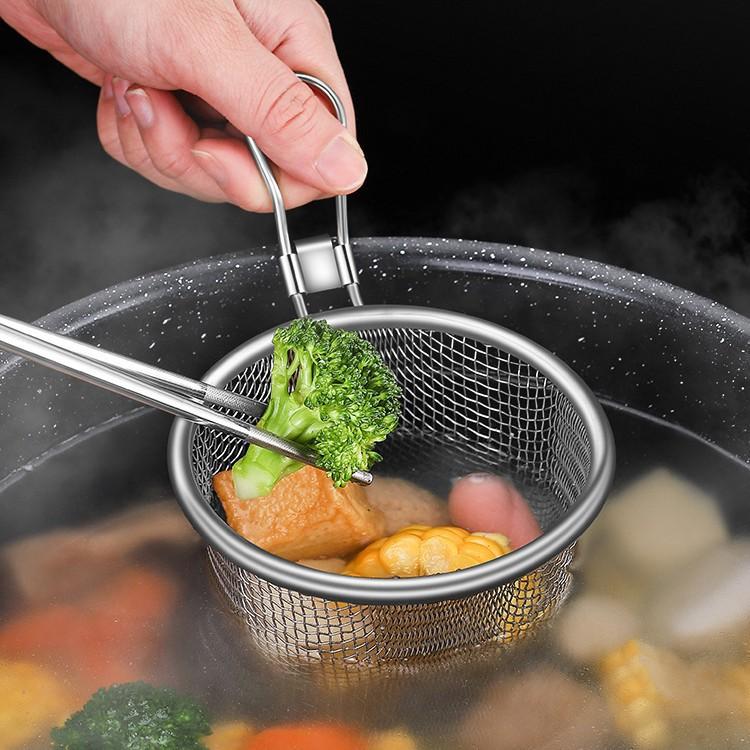 Home-use Hotpot Strainer with Hook for Noodles and Fried Foods
