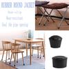 4-24pcs Round Furniture Foot Caps Chair Table Sofa Anti-Slip Silent Rubber Leg Pad Wooden Floor Anti-Scratch Protective Pad