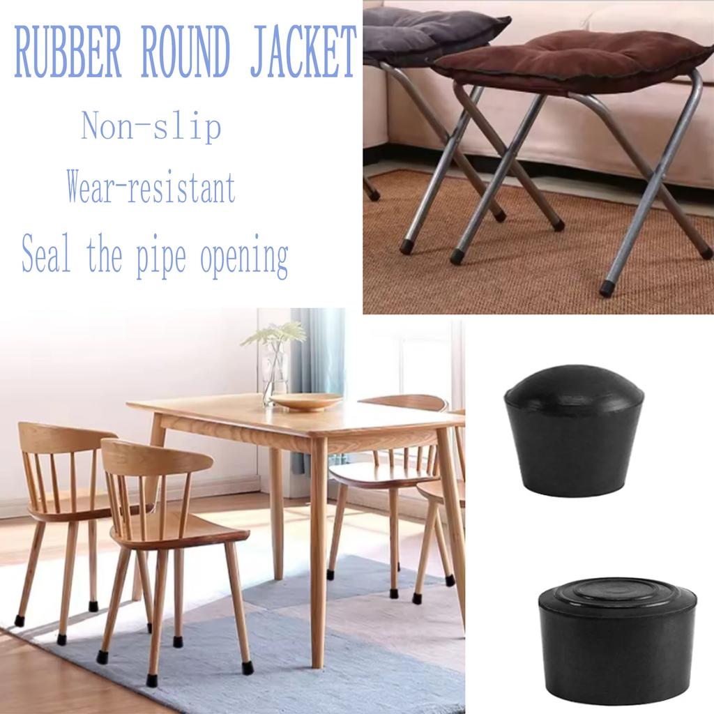 4-24pcs Round Furniture Foot Caps Chair Table Sofa Anti-Slip Silent Rubber Leg Pad Wooden Floor Anti-Scratch Protective Pad