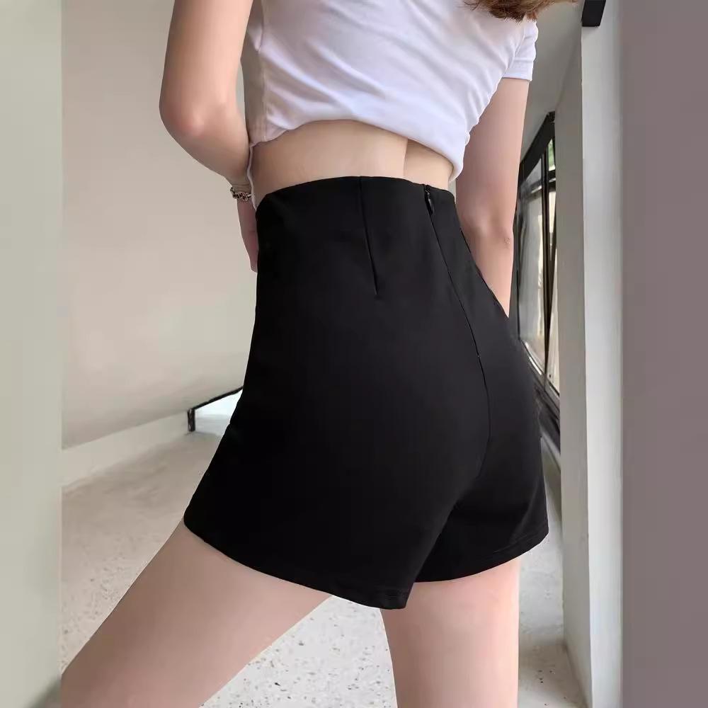 

2025 Women s Black High Waist Slimming A-line Shorts Large білий