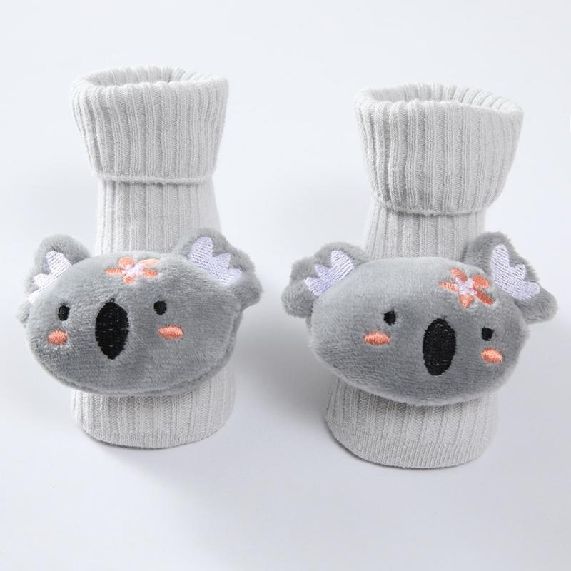 Cotton Baby Socks Solid Cartoon Animals Newborn Warm Sock for Girl Boy Non-skid Toddler Floor Sock Soft Toddler Socks 0-12M