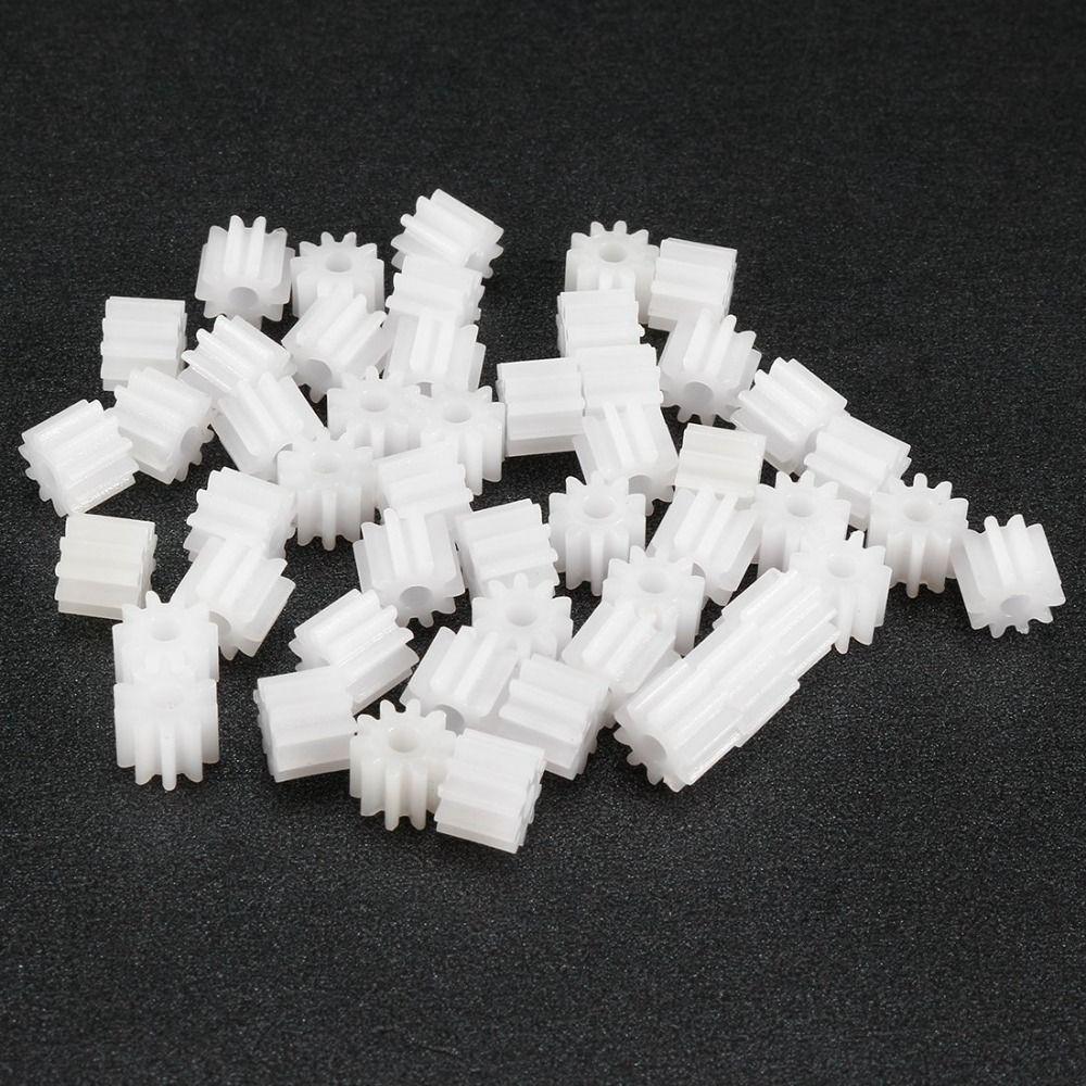 50Pcs White Reduction Gears Model 102A Motor Transmission Useful Toy Accessories  RC Car Robot