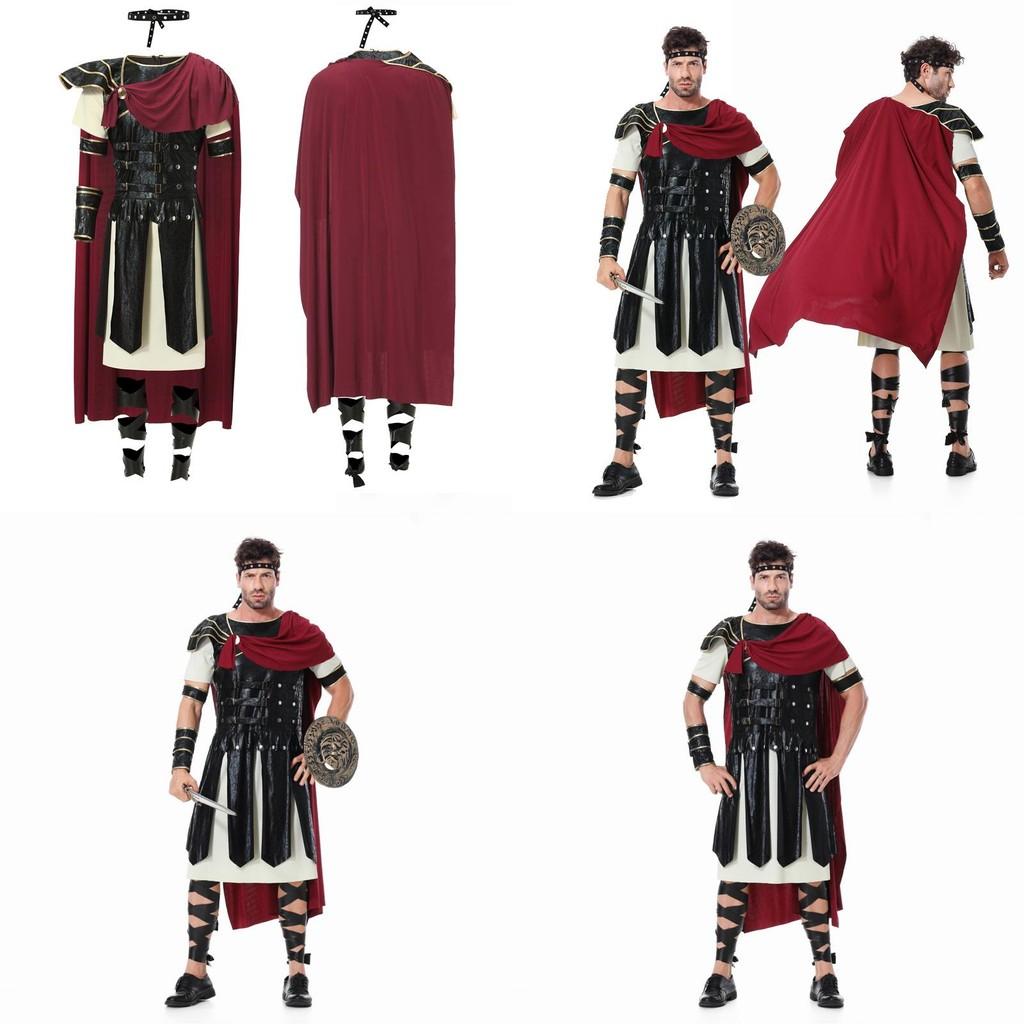 Halloweenský kostým římského válečníka pro hraní rolí na jevištní vystoupení a akce Cosplay