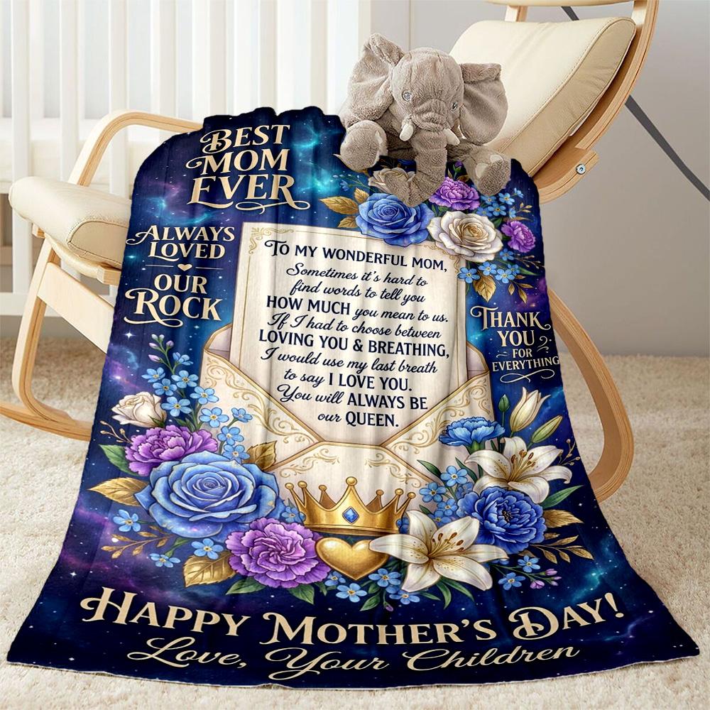 Mother's Love And Inspiration Blanket Suitable for sofas,travel, living rooms also a good gift for friends and family Suitable for all seasons.