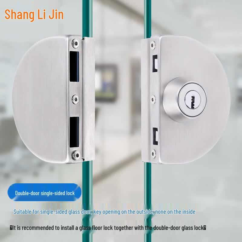 Stainless Steel Glass Door Sliding Lock