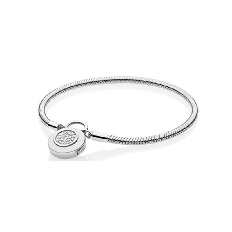 DIY Snake Chain Bracelet With Thick Round Lock For Handmade Jewelry Making