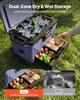 Hard Cooler, 47 L Portable Cooler, Leak-Resistant Coolbox Keeps Contents Cool for 48 Hours, Insulated Chests with Ice Retention and Heavy-Duty Handle,