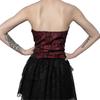 Ladies Lace Pattern Strapless Vest Elastic Rope Corset with Adjust Rope Universal Women Banquet Dress Shirt Coat Corset