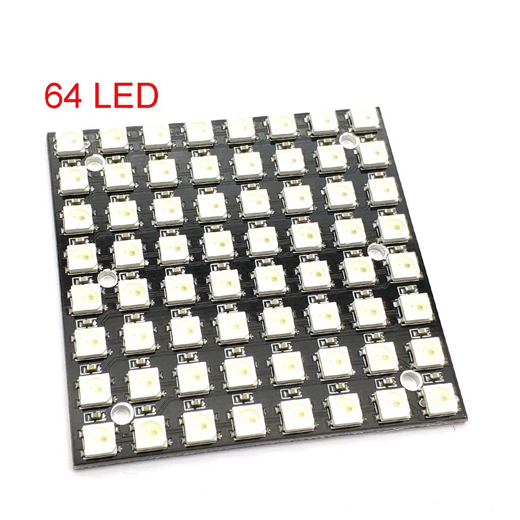 WS2812 Led Digital Panel Matrix Flexible Screen 1 4 8 12 16 24 64-Bit 5050 RGB WS2812 Ring Individually Addressable Pixels