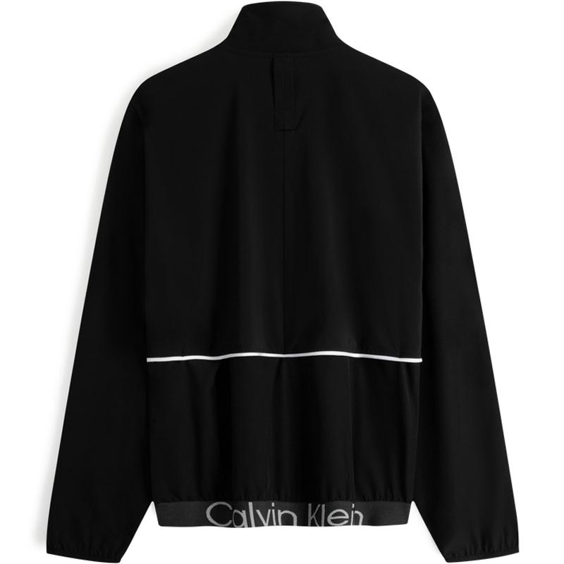 Calvin Klein Waterproof Quick-Dry CK Sports Jacquard Outdoor Running Jacket Men Jacket Black 4MF3O510001