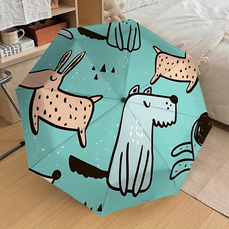 

1pc Dogs, Forest Automatic Open/Close Umbrella, 8-Rib Sturdy Frame, Umbrella for Travel, Everyday, Formal Events yy251126039