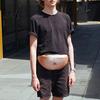 White Elephant Gift Ideas Beer Belly Fanny Pack Funny Hairy Waist Bag Realistic 3D Big Theme Party Bag Belly Dad Bod Gag for Men Husband