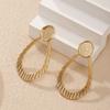 Explosive Geometric Hollow Earrings Ins Retro American Medieval Jewelry High-end Niche Earrings