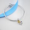 Golden Rose Charm 925 Sterling Silver Charm Beads Fit  Silver 925 Original DIY Bracelets Fashion Women Jewelry