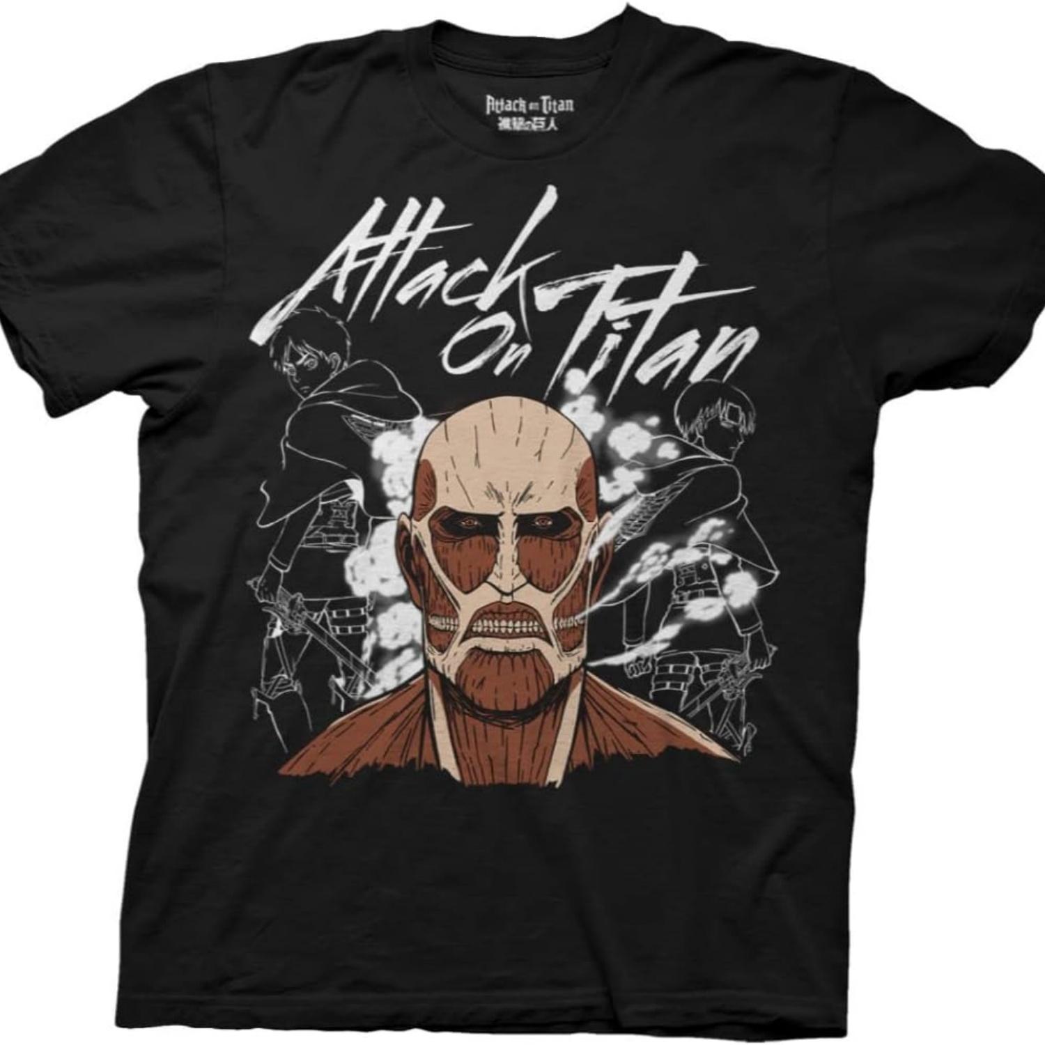 

Attack on Titan Dark Titan Group Adult Black T-Shirt S