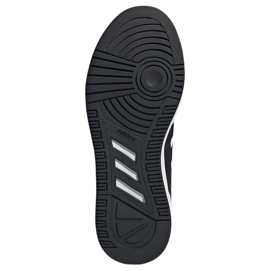 Adidas Slip Resistant Abrasion Resistant Mid Top Running Shoes Men's Black White JS3442