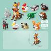 Insect Animal Park Cartoon Dog Model MOC Building Blocks Turtle Butterfly Dinosaur City Construction Bricks Toys for Children