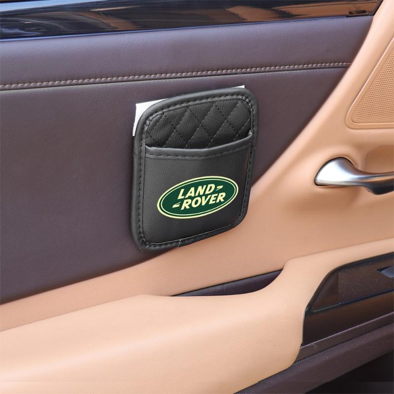 Leather Car Storage Pocket Seat Back/Door/Center Console Organizer for Land Rover Discovery Freelander 3 SVR L320 L330 Evoque Defender Range Rover