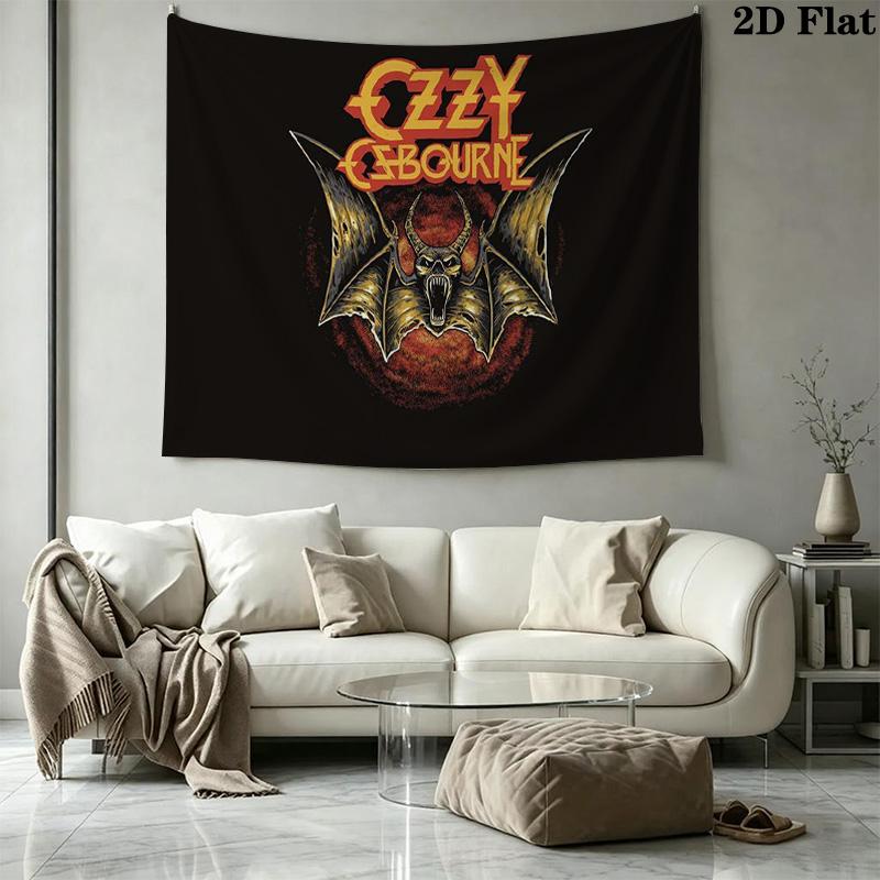Ozzy Wall Tapestry Aesthetic Wall Hanging Printed Fabric Blanket Decorative Tapestries for Bedroom Living Room Home Decor