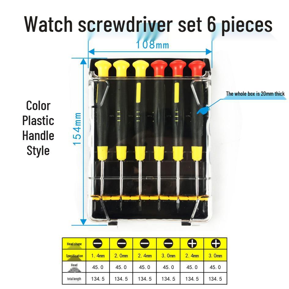 Precision Screwdriver Set for Watches, Eyeglasses, and Mobile Phones