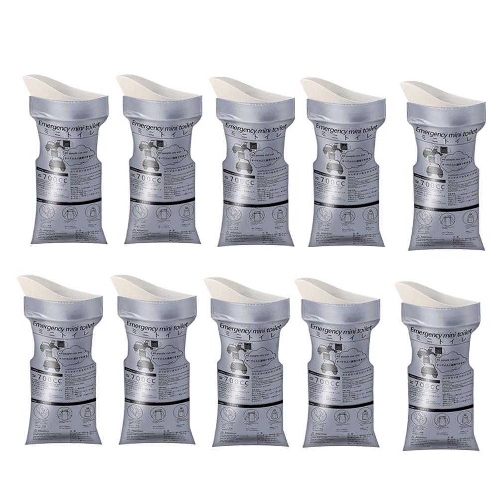 

10PCS Disposable Urine Bag 700ml Portable Urine Bag for Camping Travel Car Jam Outdoor Emergency Toilets for Men Women Kids