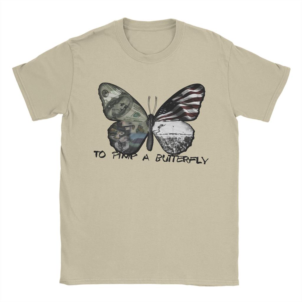 Men To Pimp A Butterfly Kendrick Lamar T Shirts Pure Cotton Tops Fashion Short Sleeve Crew Neck Tee Shirt Plus Size T-Shirt
