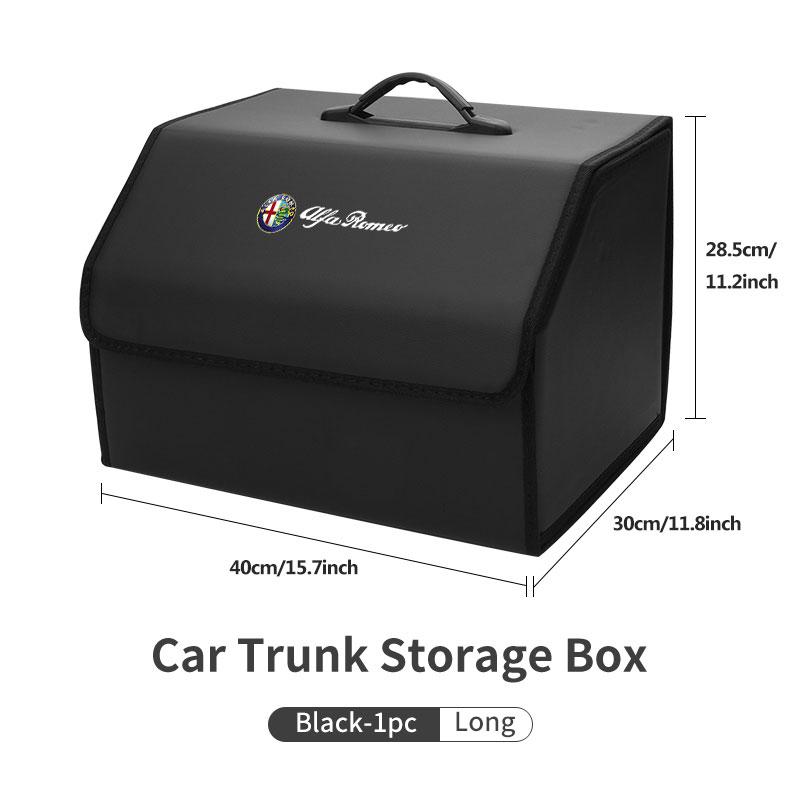 Car Organizer Trunk Storage Box Stowing Tidying Container Bag For Alfa Romeo 159 Giulietta 156 147 Giulia Mito GT Stelvio Spider