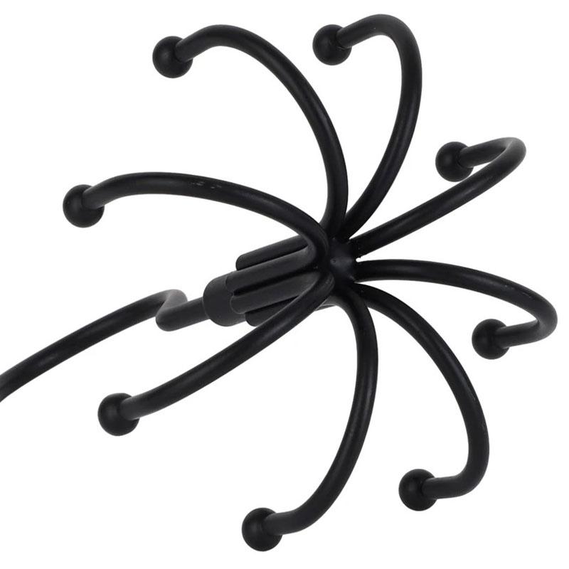 1Pc Multi Purpose Hanger 360 Rotatable Metal Clothes 8 Claw Hooks Closet Wardrobe Organizer Multifunctional Hook Belt