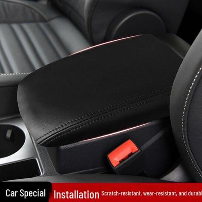Volkswagen Touran L Armrest Box Leather Cover for 2016-2018 Models - Dustproof Interior Modification Pad