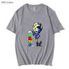 Cartoon Auto Aufdruck Shirt Herren Lustige Spiel T-Shirts für Damen T-Shirt Unisex Kurzarm Sommerkleidung Grafik T-Shirts