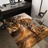 Tiger Print Pattern Area Rug, Office Carpet Indoor Outdoor Entrance Doormat, Non-Slip Soft And Comfortable, Living Room, c122037